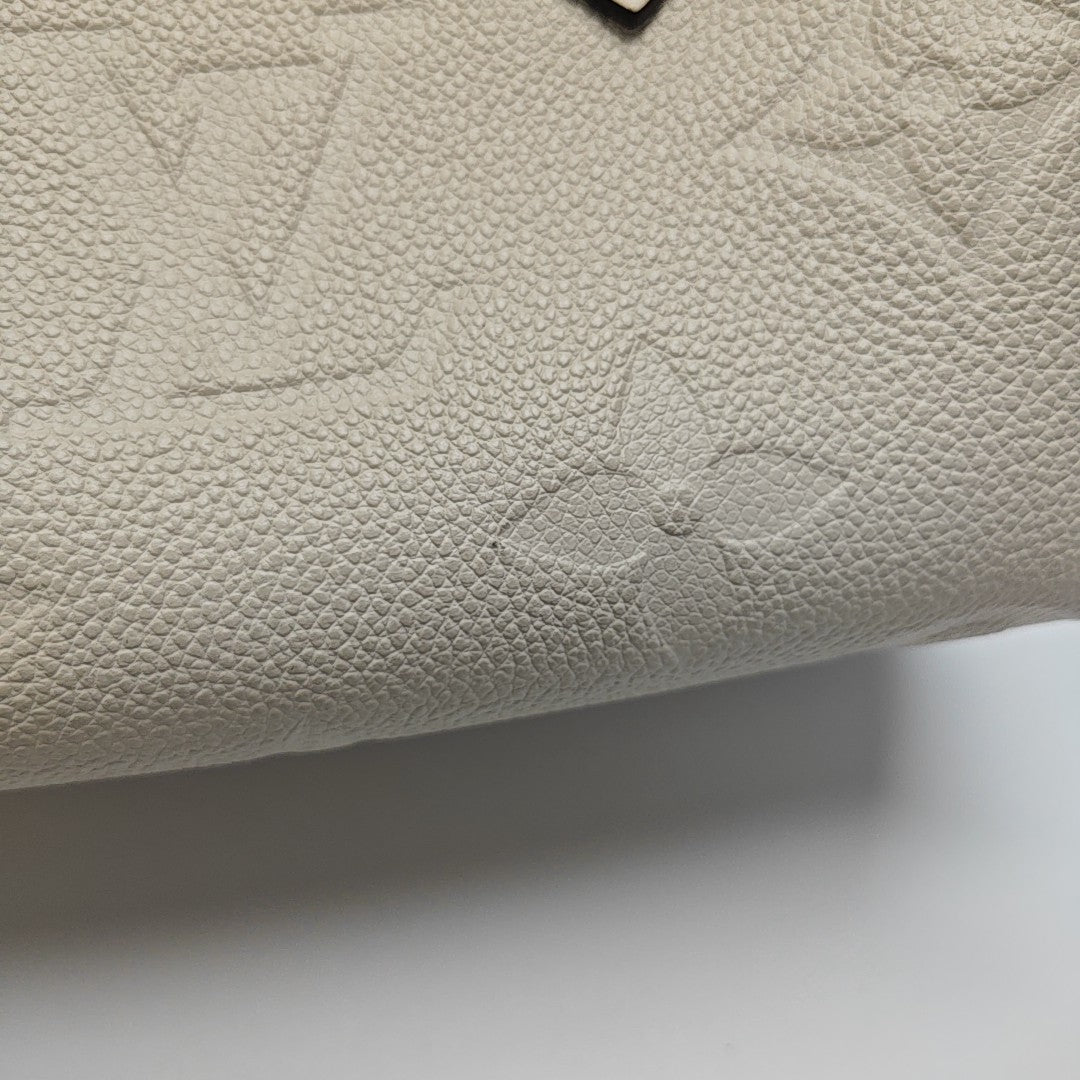 SPEEDY 20 Monogram Calfskin Beige