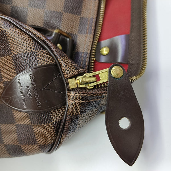 SPEEDY 30 Damier Ebene Coated Canvas Brown