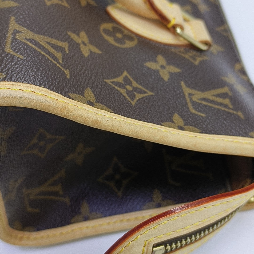 POPINCOURT Monogram Coated Canvas Brown