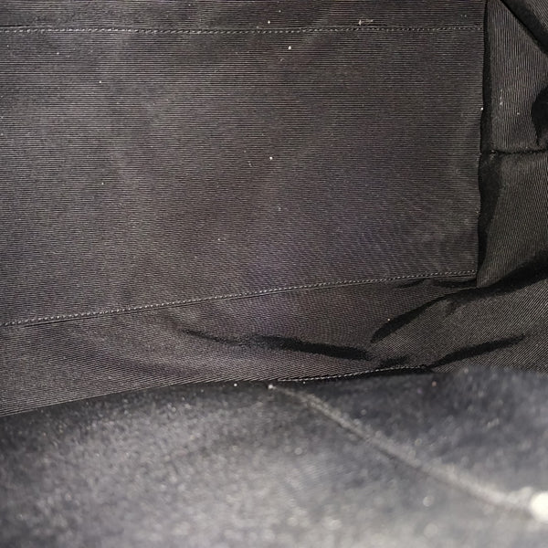 Coated Canvas Shoulder Bag Black