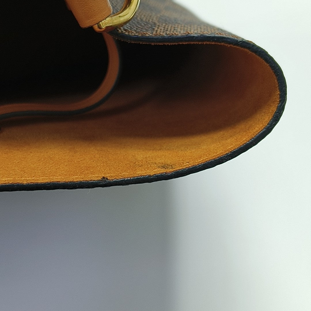 NÉONOÉ MM Damier Ebene Coated Canvas Brown