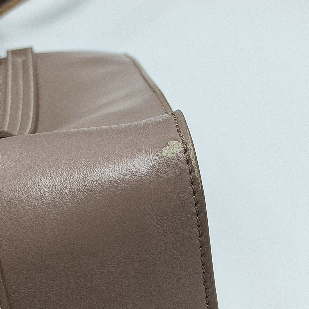 Woody Large Quilted Calfskin Beige