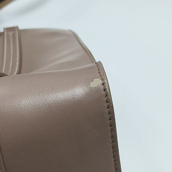Woody Large Quilted Calfskin Beige