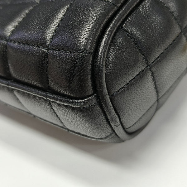Quilted Lambskin Crossbody Bag Mini Black