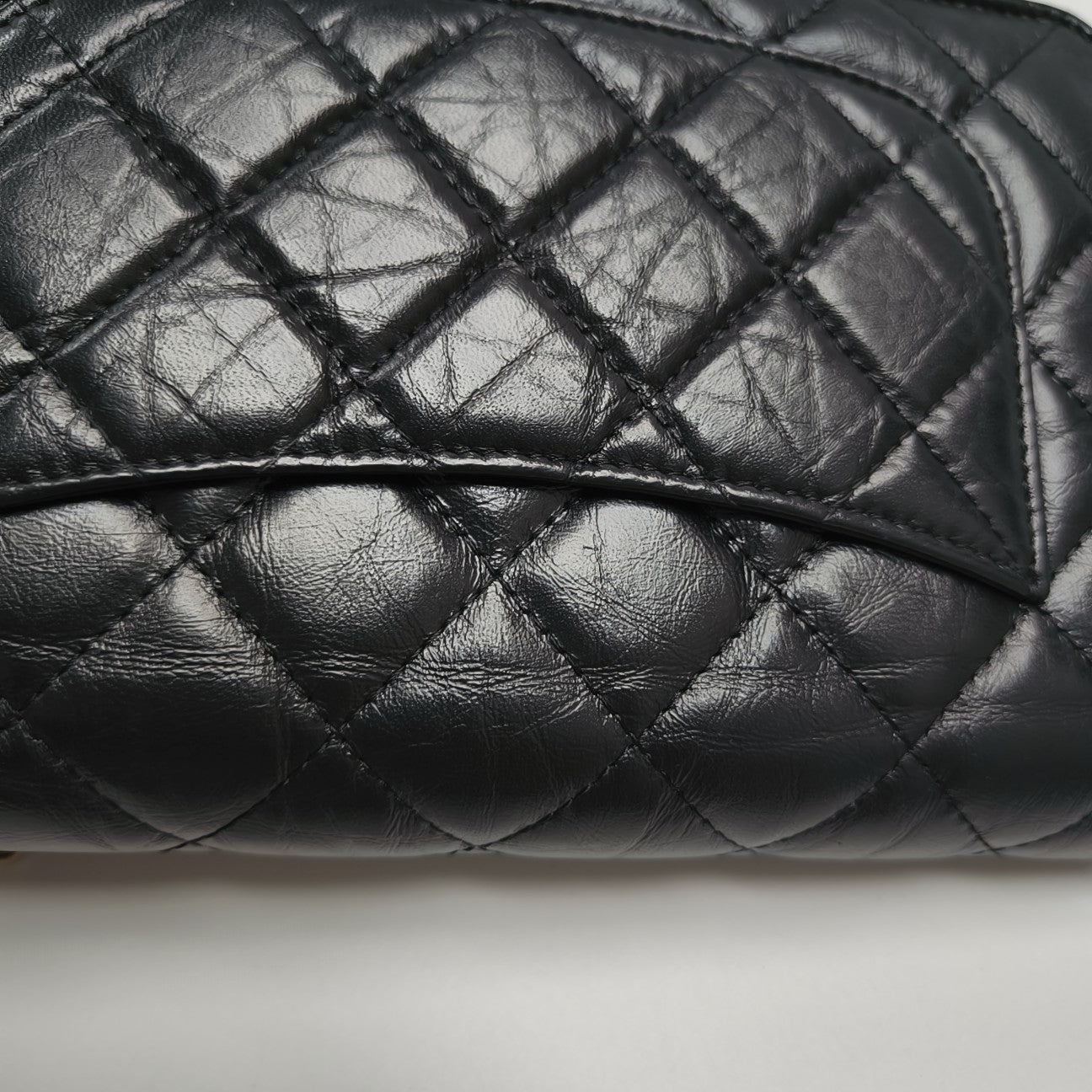 2.55 Quilted Calfskin Black