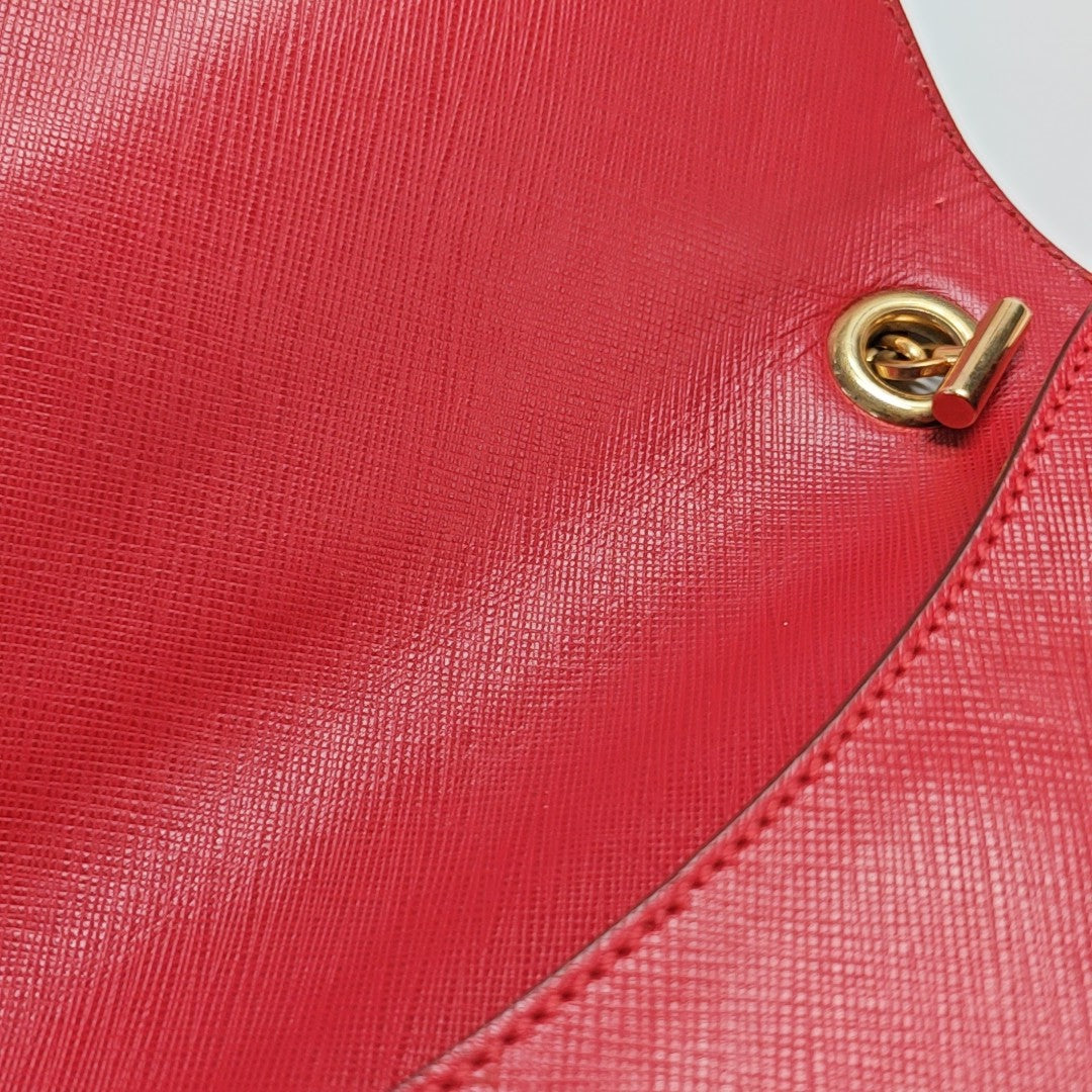 Calfskin Shoulder Bag Red