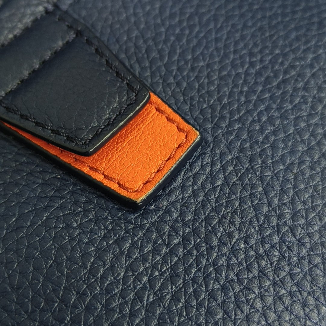 Calfskin Backpack Blue