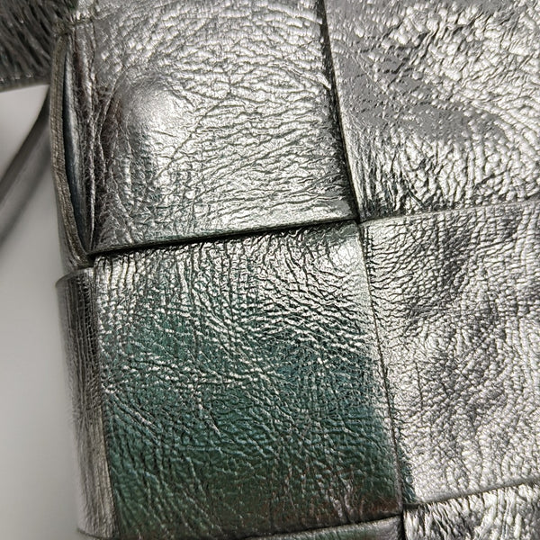 Cassette Mini Calfskin Silver