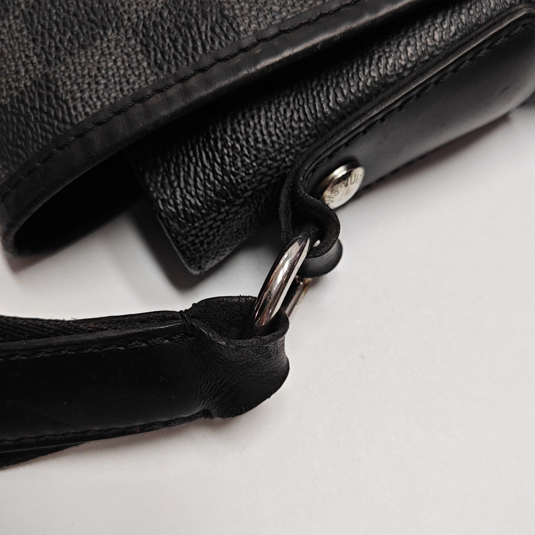 DANIEL MM Damier Graphite Coated Canvas Gray