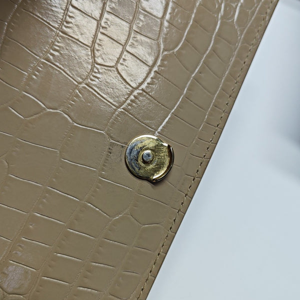 SUNSET Medium Calfskin Gray
