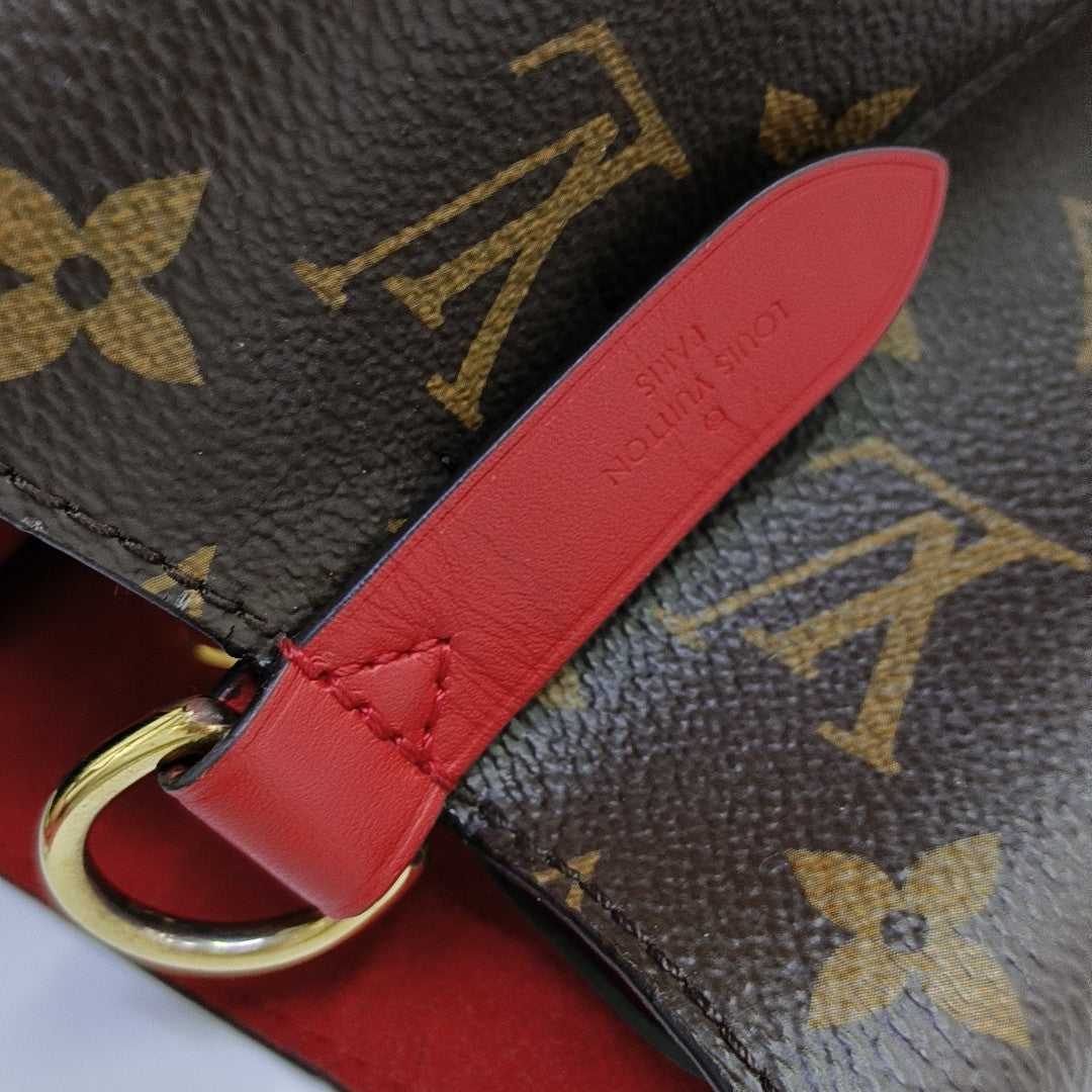 NÉONOÉ MM Monogram Coated Canvas Brown