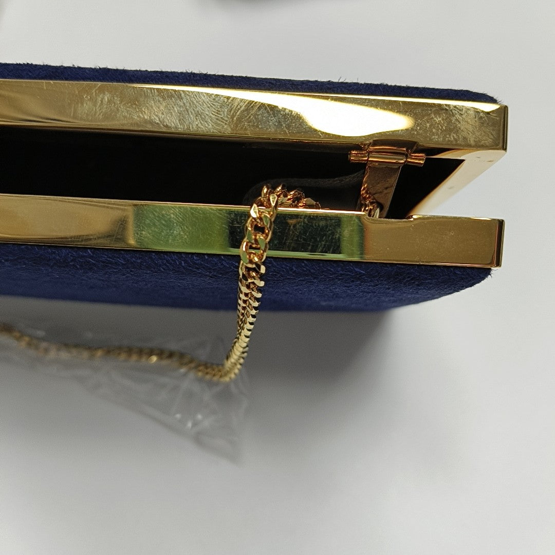 Fabric Shoulder Bag Blue
