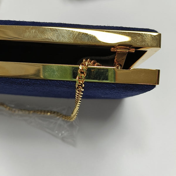 Fabric Shoulder Bag Blue