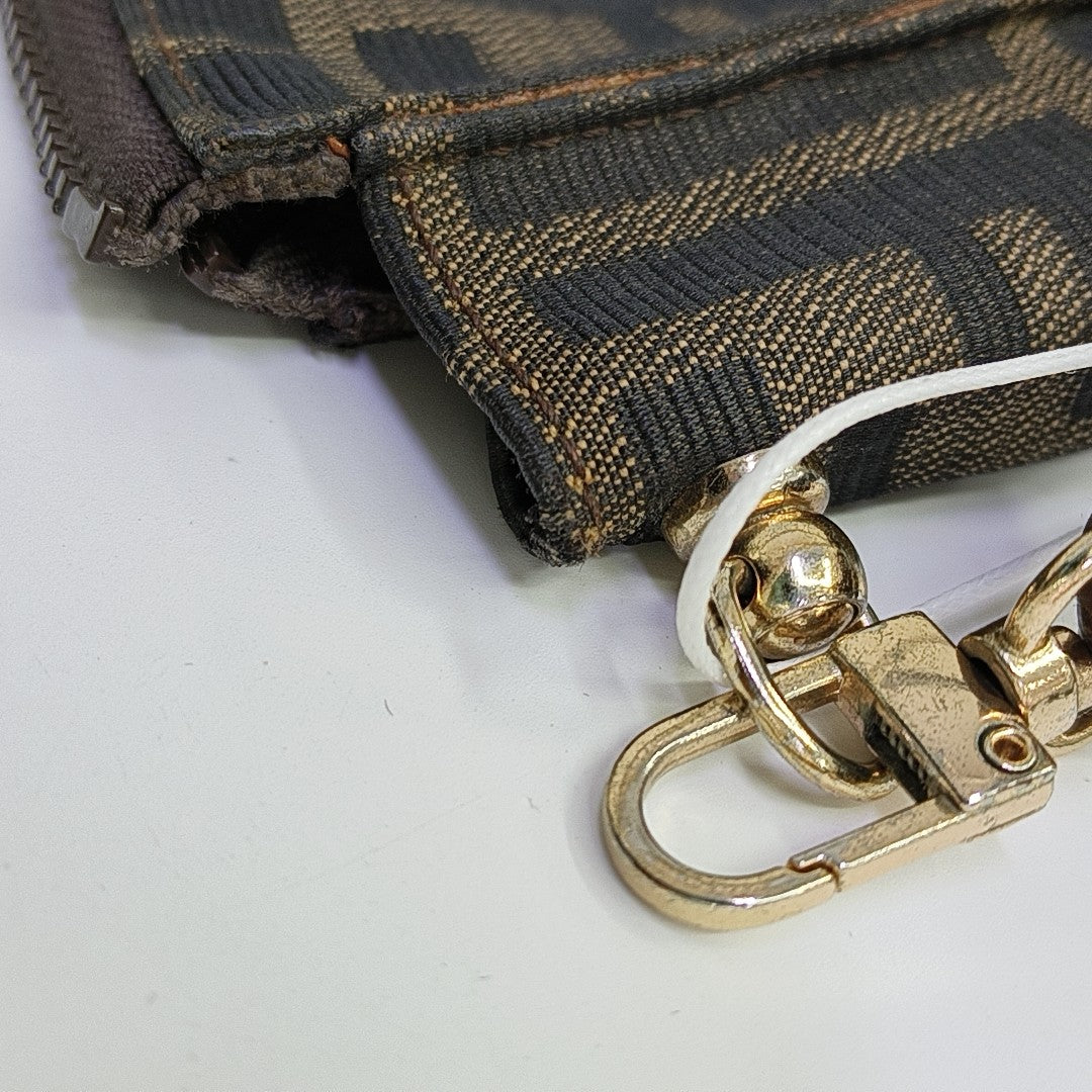 Canvas Clutch Brown