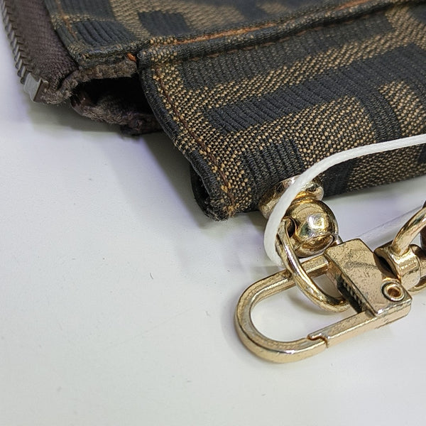 Canvas Clutch Brown