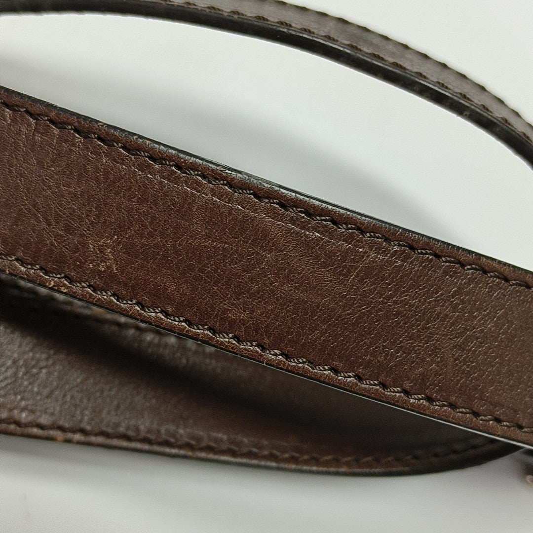 Calfskin Shoulder Bag Brown