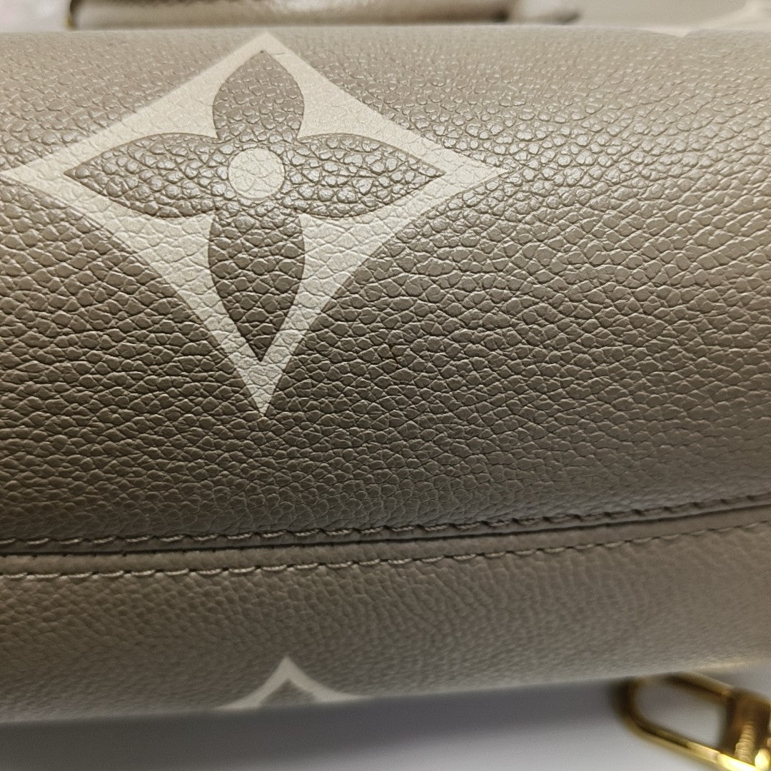 ONTHEGO PM Monogram Calfskin Gray