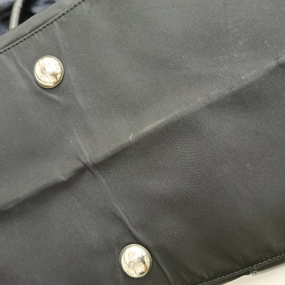 Nylon Top Handle Bag Black