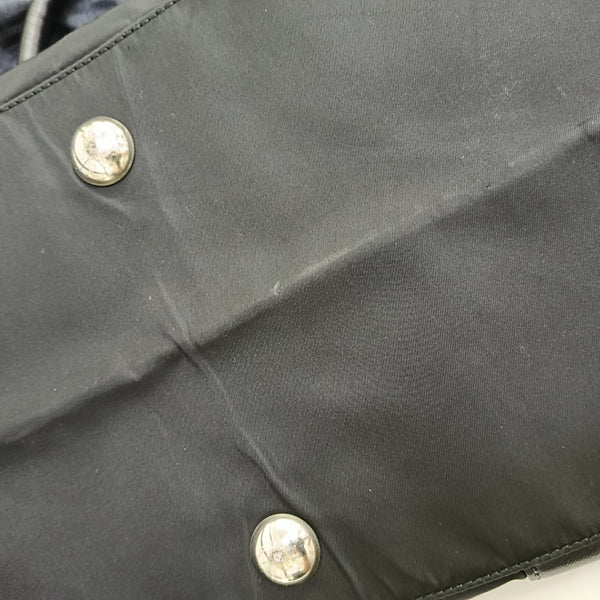 Nylon Top Handle Bag Black