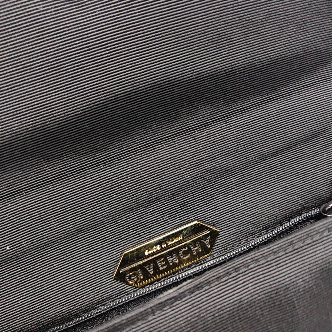 Fabric Top Handle Bag Black