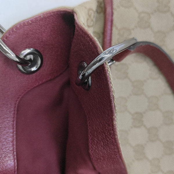 Monogram Canvas Top Handle Bag Brown