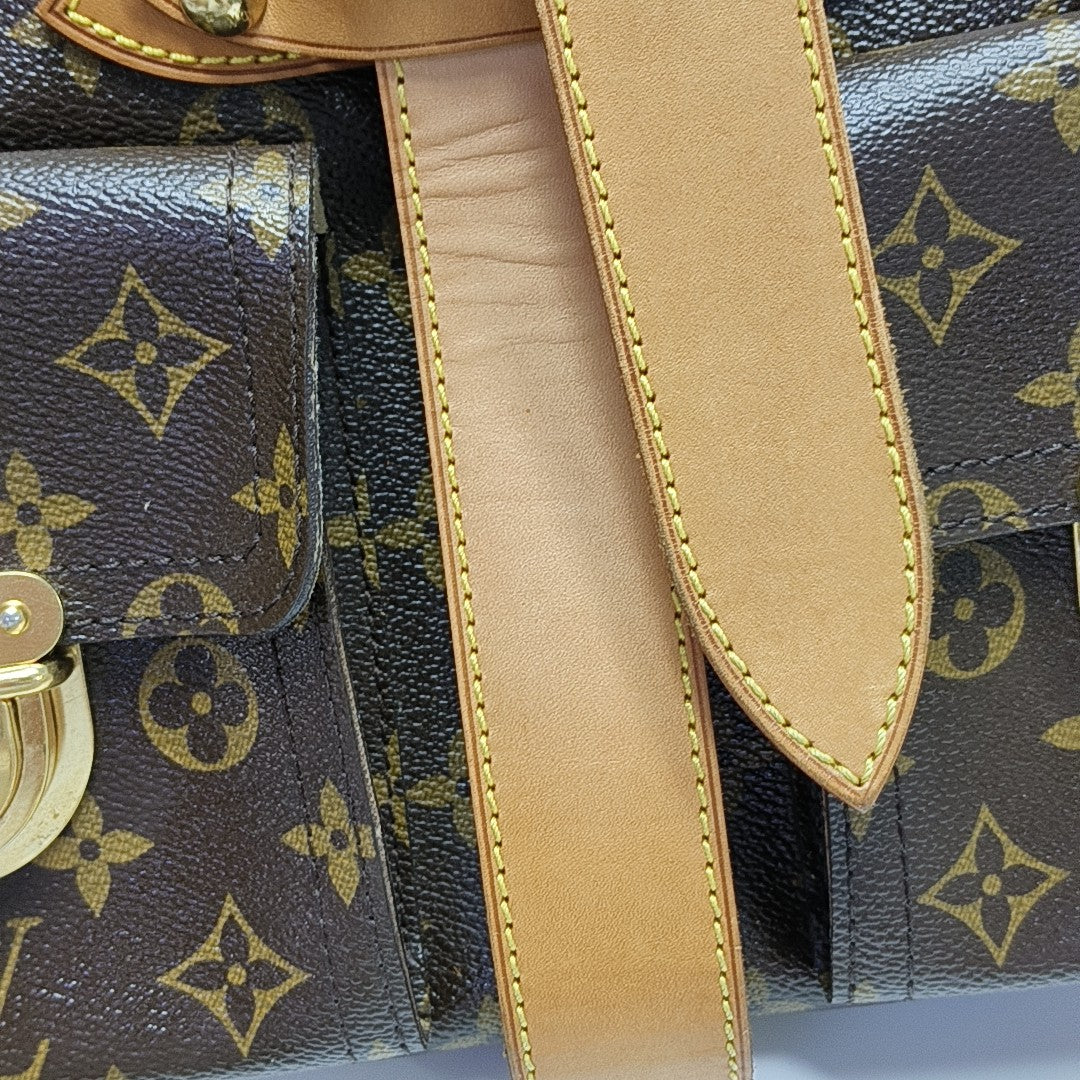 MANHATTAN GM Monogram Coated Canvas Brown
