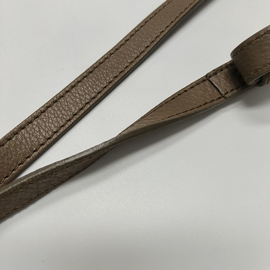 Calfskin Shoulder Bag Brown
