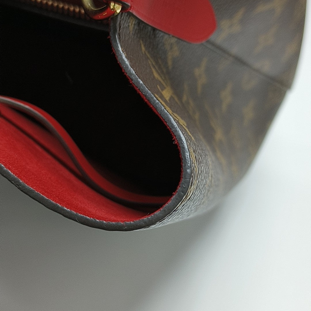 NÉONOÉ MM Monogram Coated Canvas Brown
