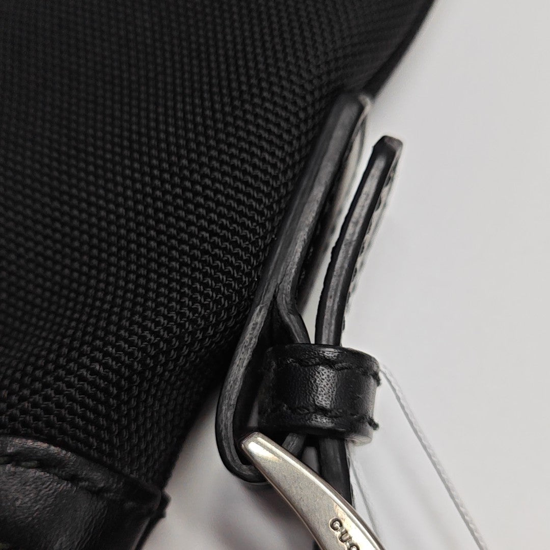 Fabric Shoulder Bag Black