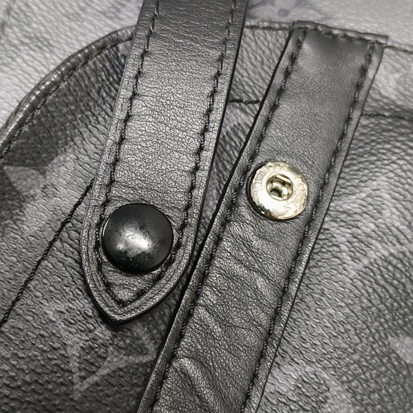 CHRISTOPHER Monogram Coated Canvas Gray