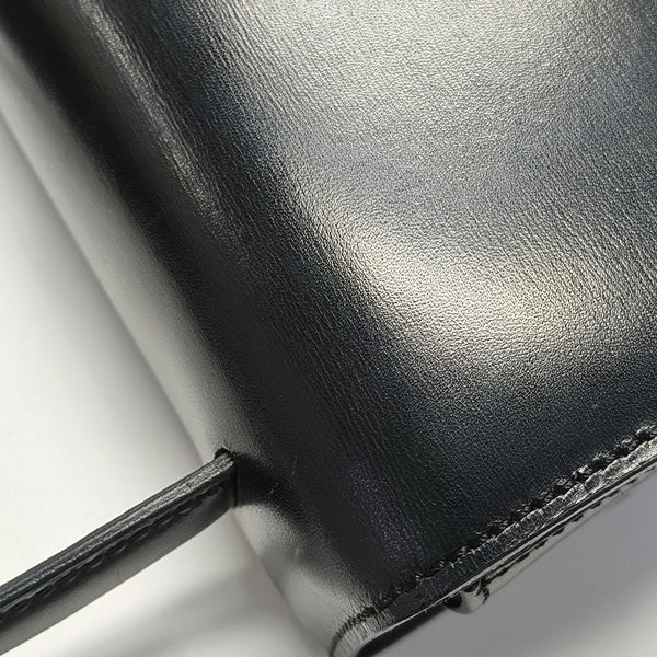 Leather Shoulder Bag Black