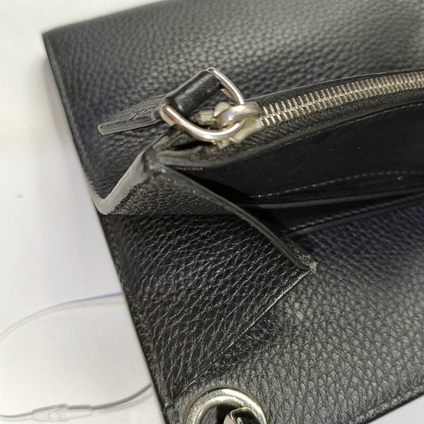 Calfskin Shoulder Bag Black