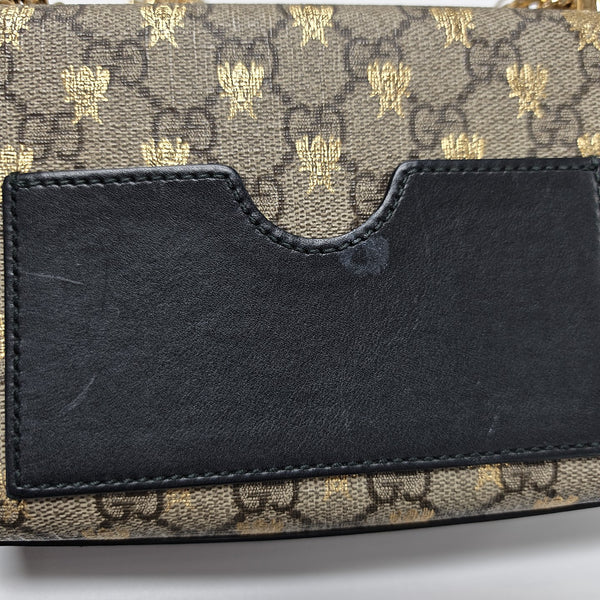 Padlock Small Monogram Coated Canvas Beige