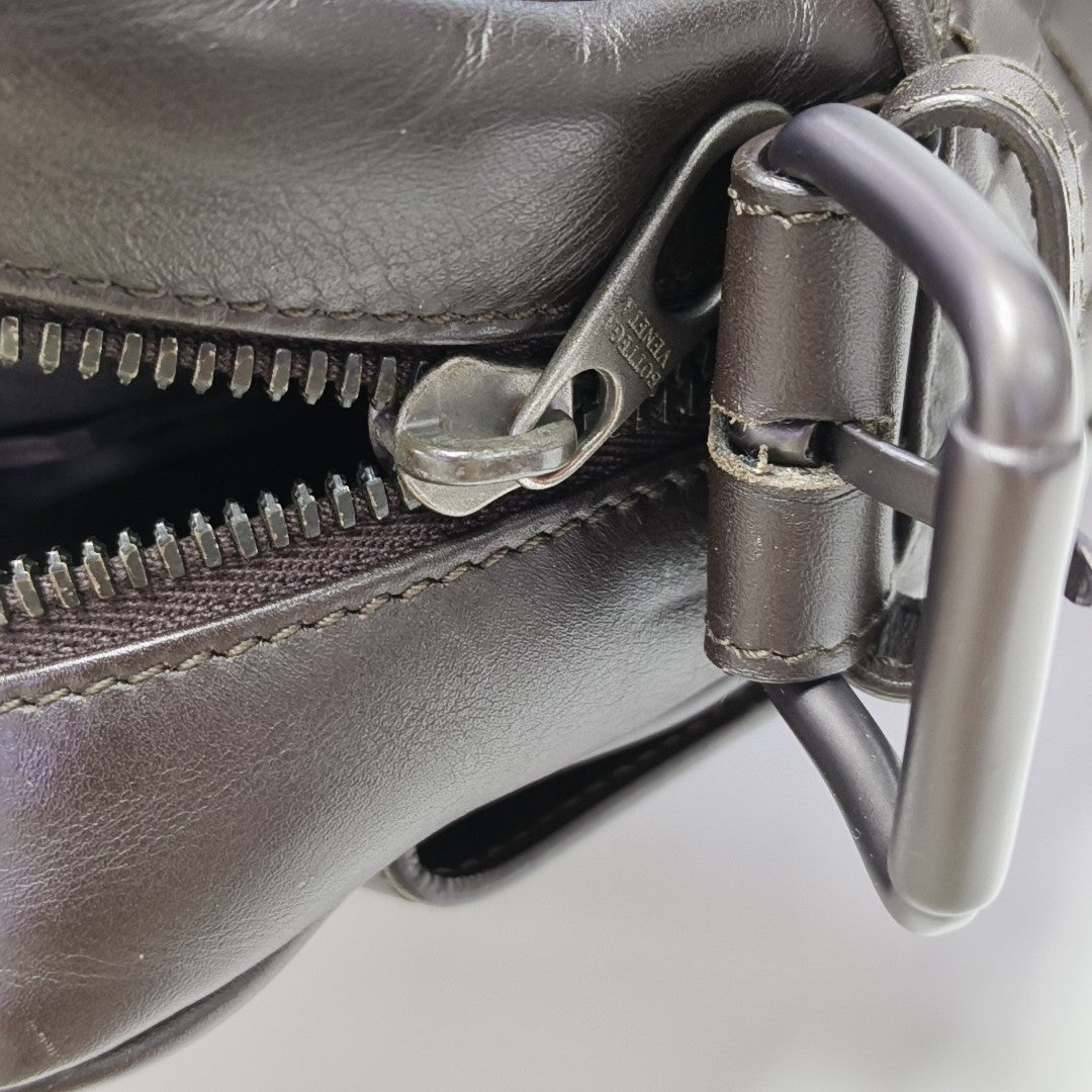 Calfskin Crossbody Bag Brown