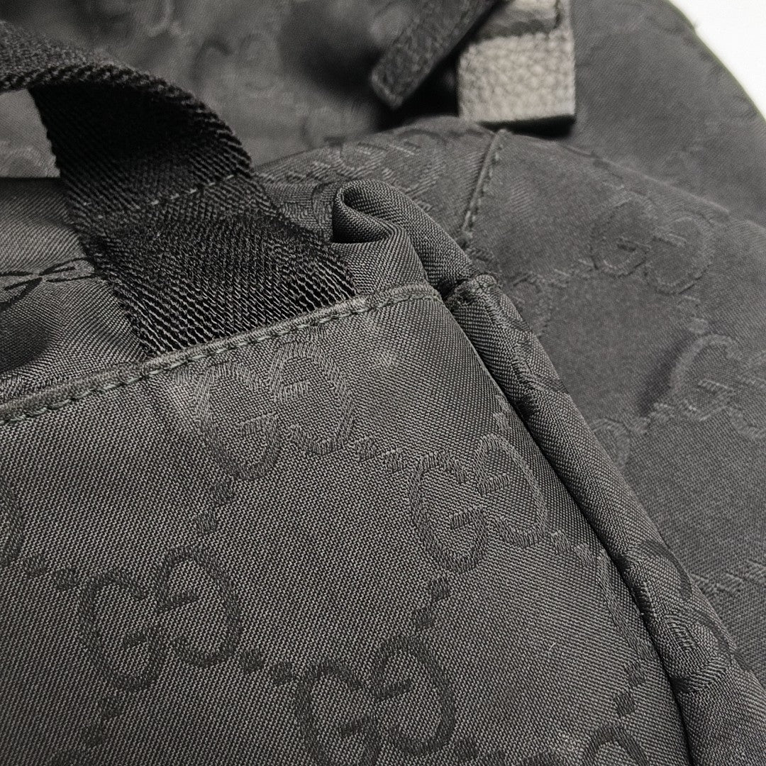 Monogram Canvas Backpack Black