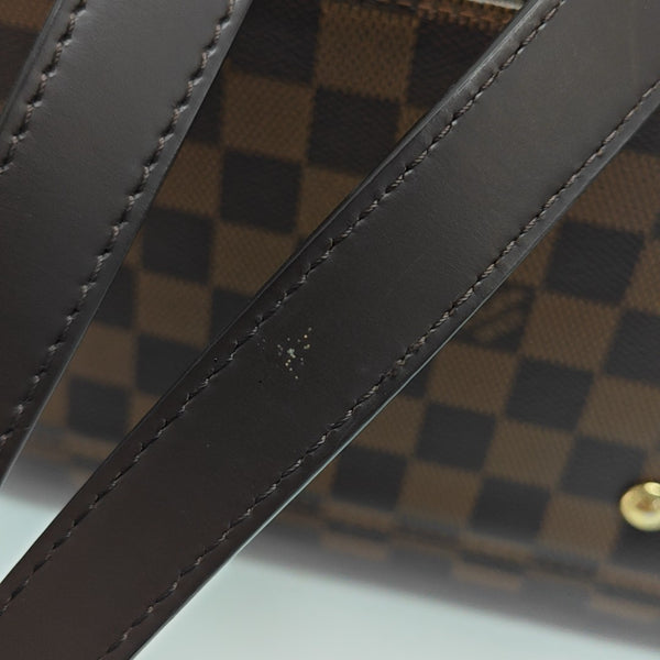 NORMANDY Damier Ebene Coated Canvas Brown