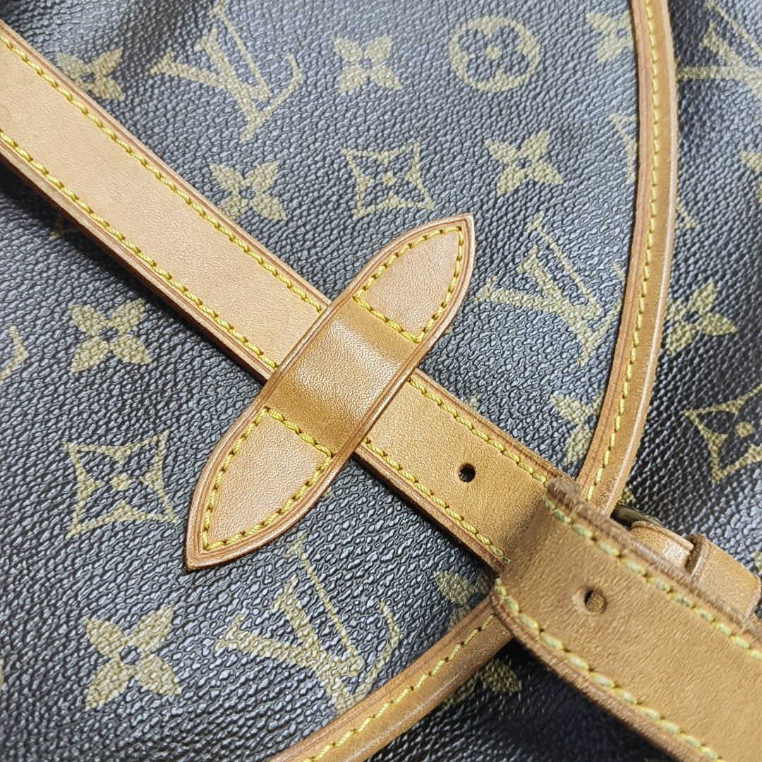 SAUMUR 30 Monogram Coated Canvas Brown
