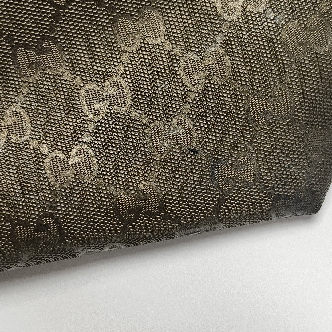 GG Imprime Monogram Coated Canvas Green