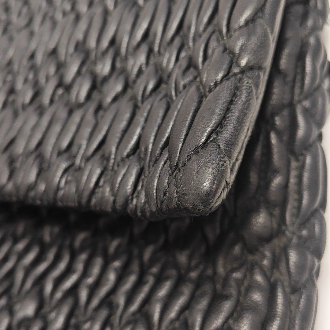 Crystal Lambskin Black