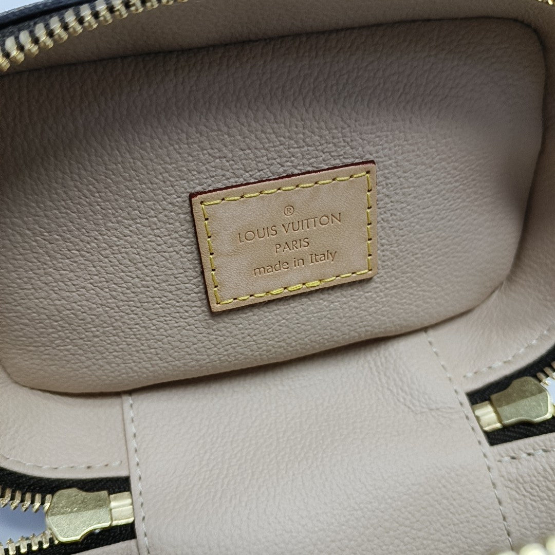 NICE Super Mini Monogram Coated Canvas Brown