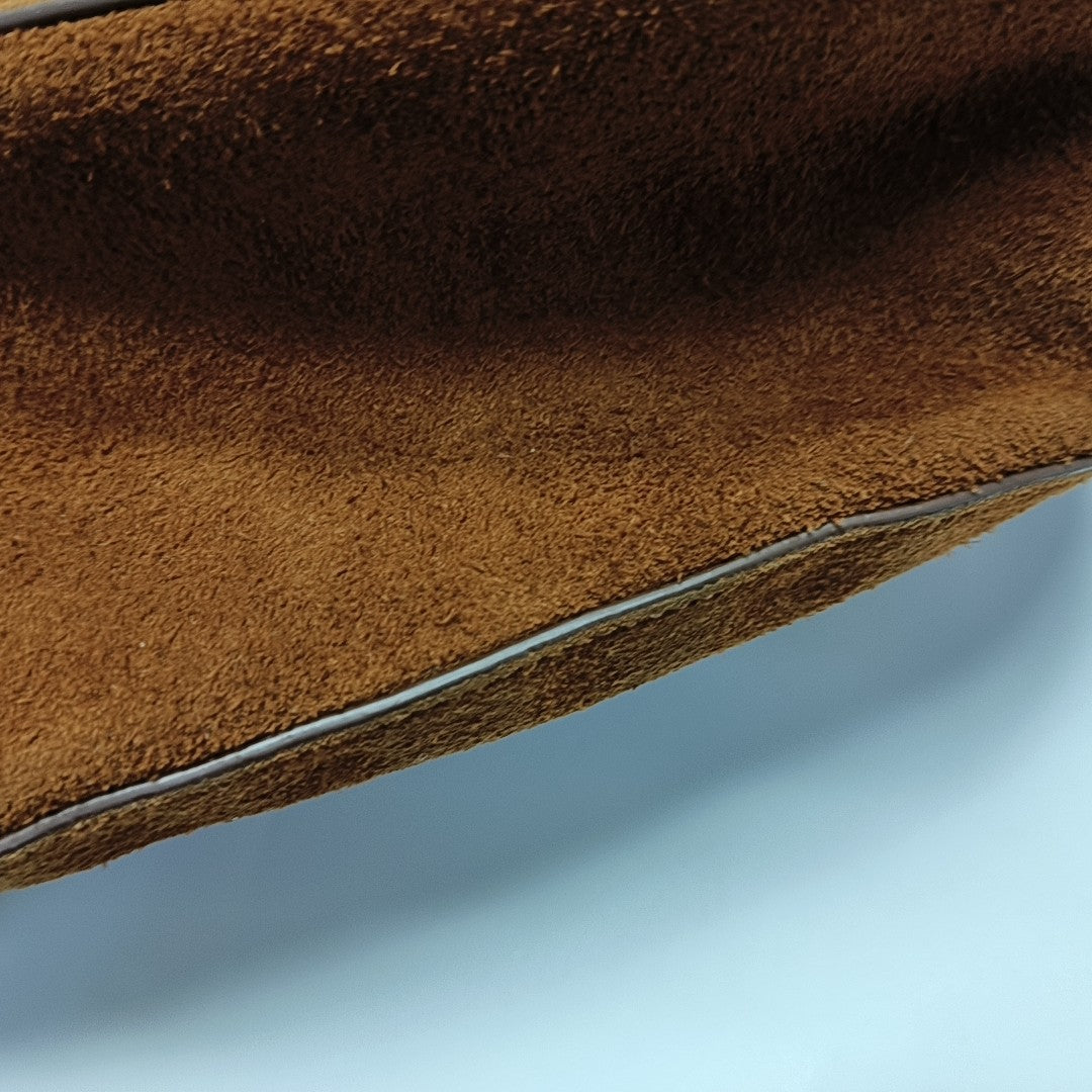 Suede Shoulder Bag Brown
