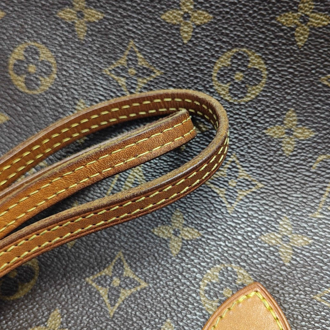NEVERFULL MM Monogram Coated Canvas Brown