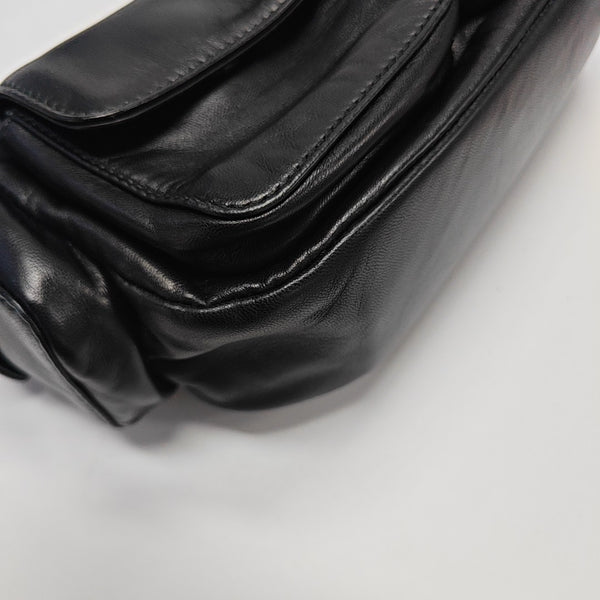 Lambskin Shoulder Bag Black