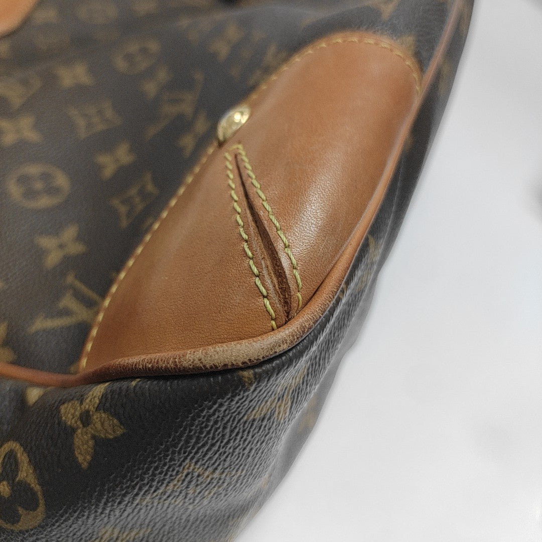 ESTRELA MM Monogram Coated Canvas Brown
