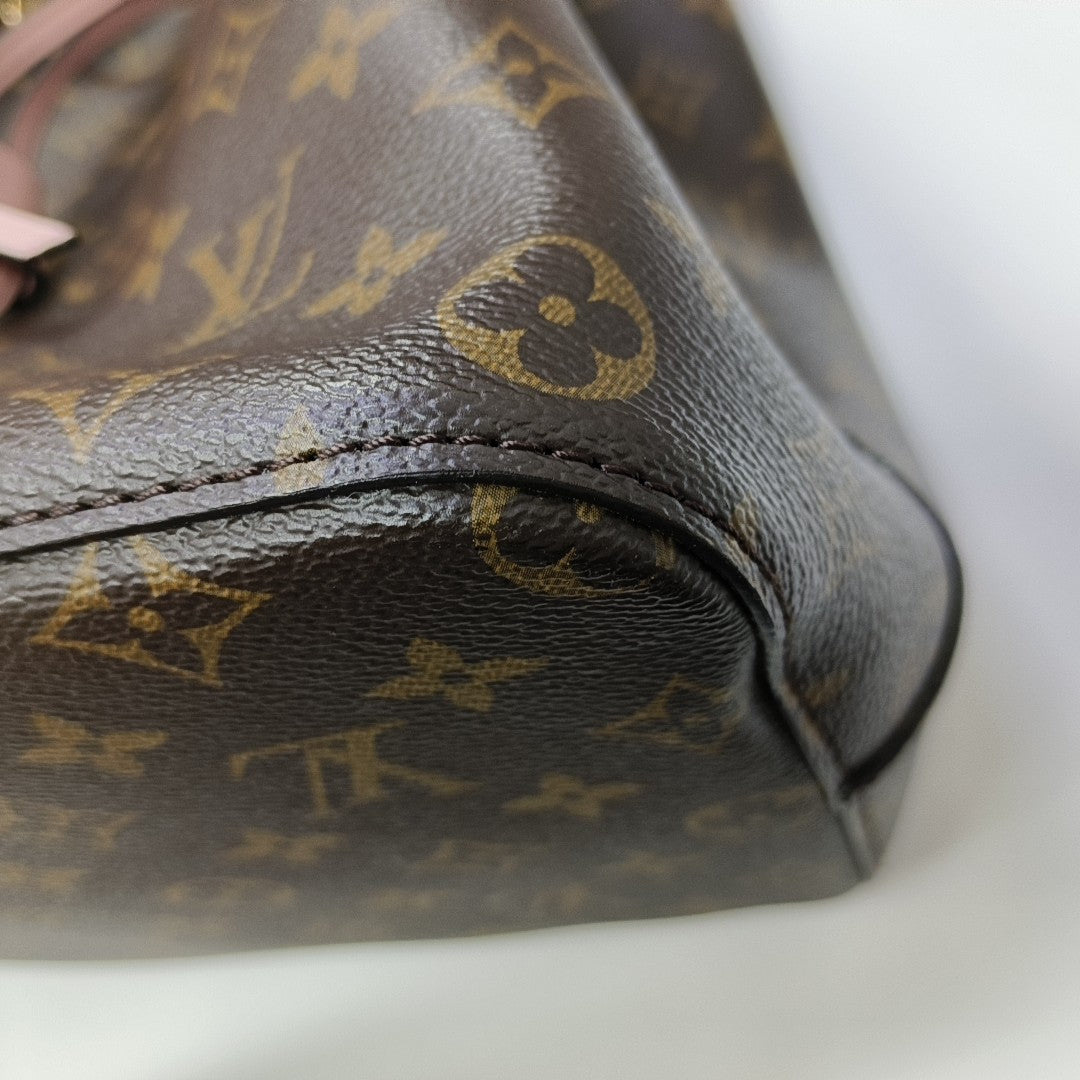 NÉONOÉ MM Monogram Coated Canvas Brown