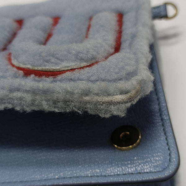 Fabric Shoulder Bag Blue