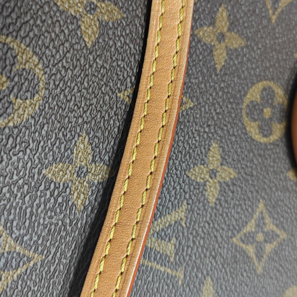 SAC PLAT Mini Monogram Coated Canvas Brown
