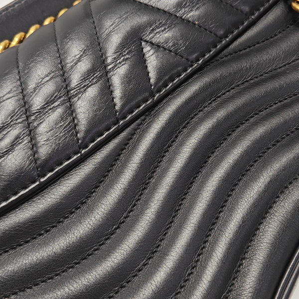 NEW WAVE MM Quilted Calfskin Black