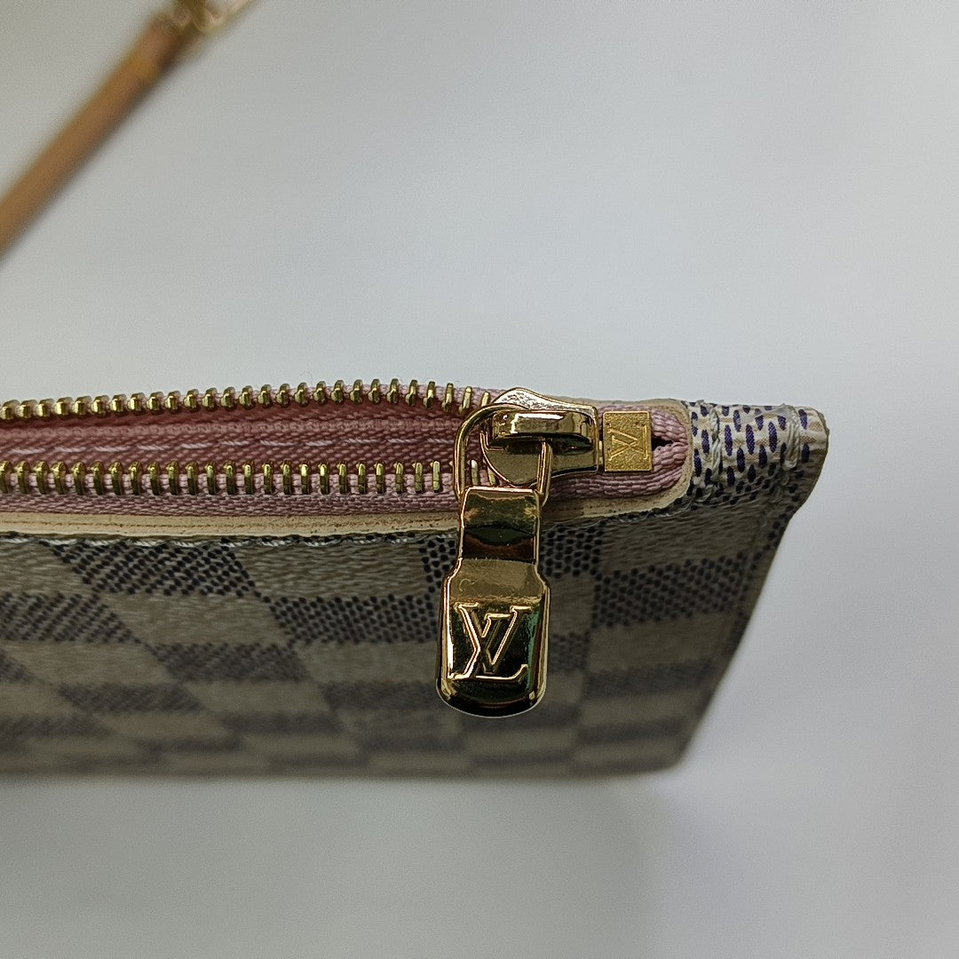 NEVERFULL MM Damier Azur Coated Canvas White