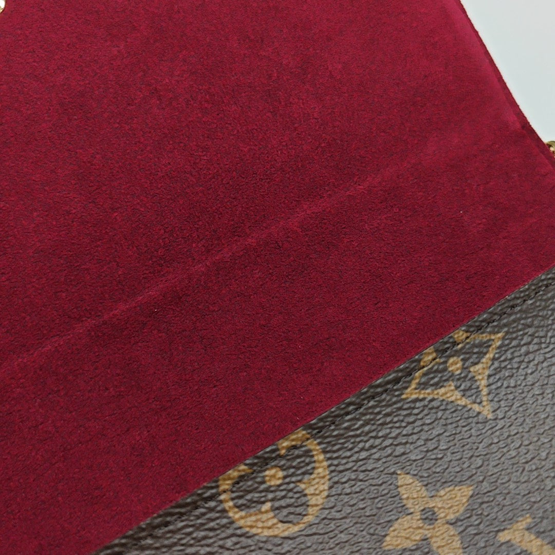 FÉLICIE Monogram Coated Canvas Brown